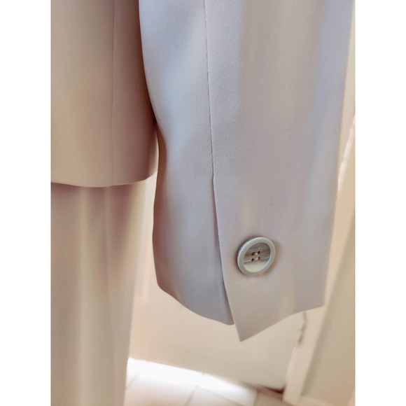 Kasper Women 2 piece Skirt Suit Neutral Color Beige Fully Lined Career Formal  8 - Picture 8 of 11